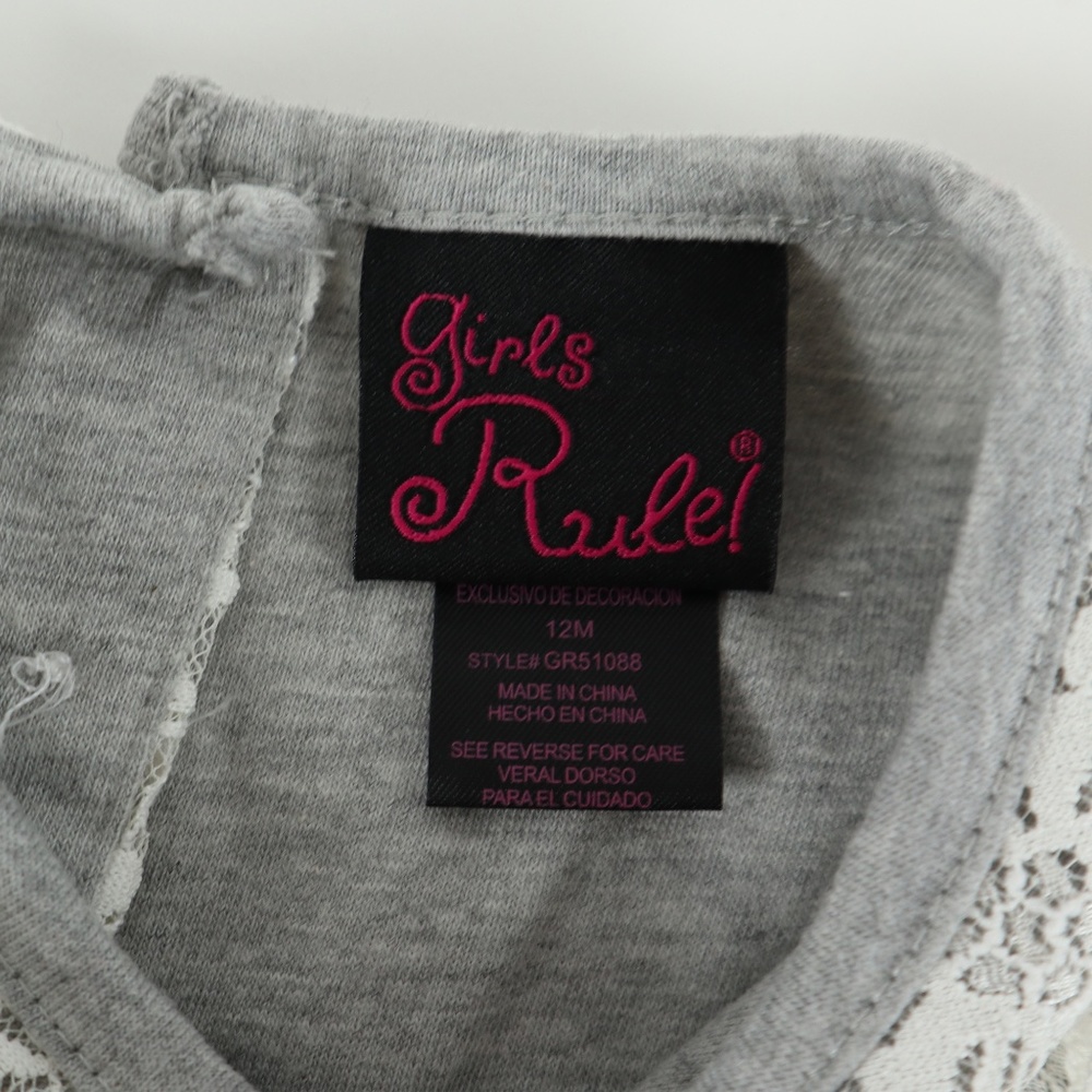 GIRLS RULE dress, size 12M - Picture 4 of 4